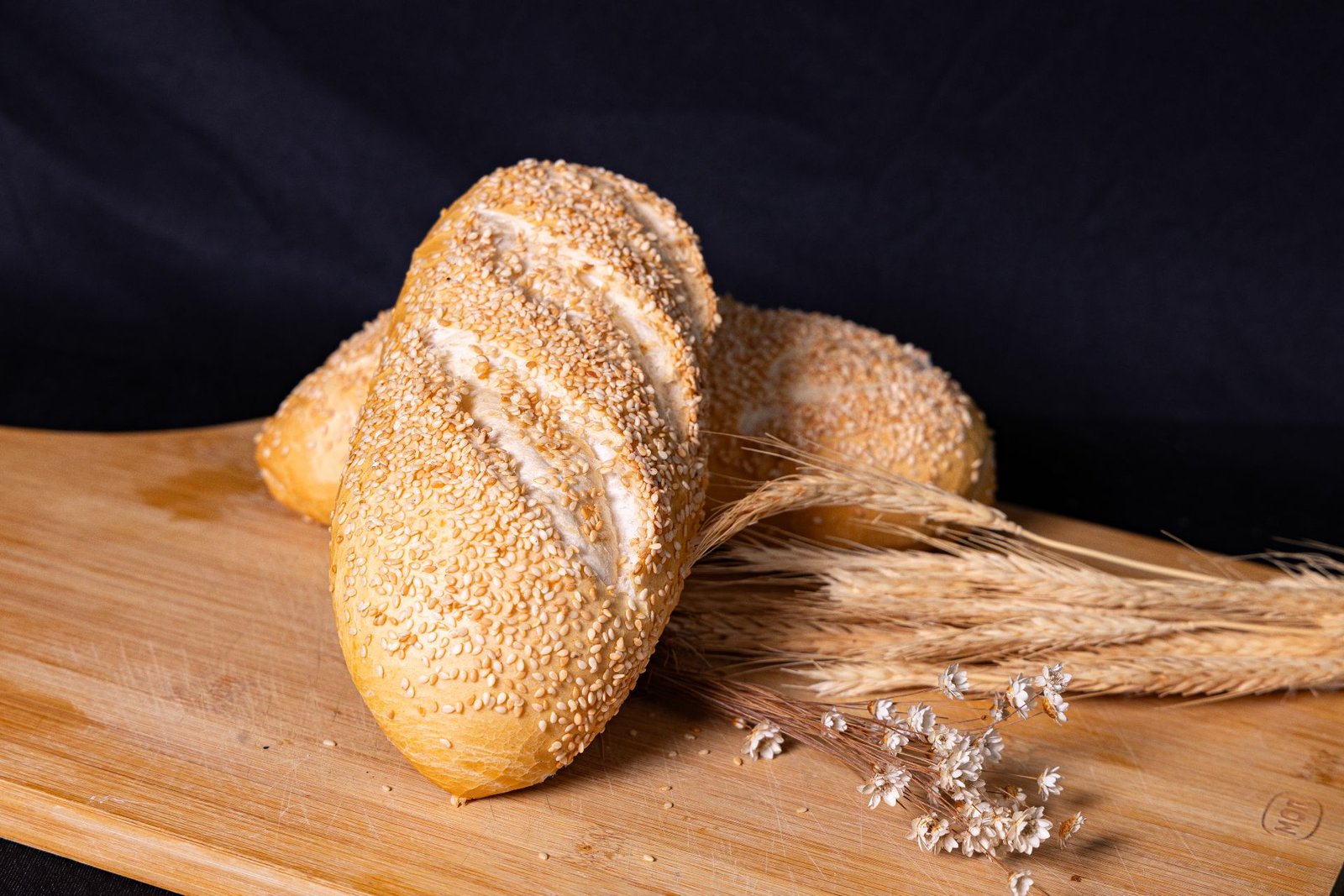 Pão Mini Baguete com Gergelim